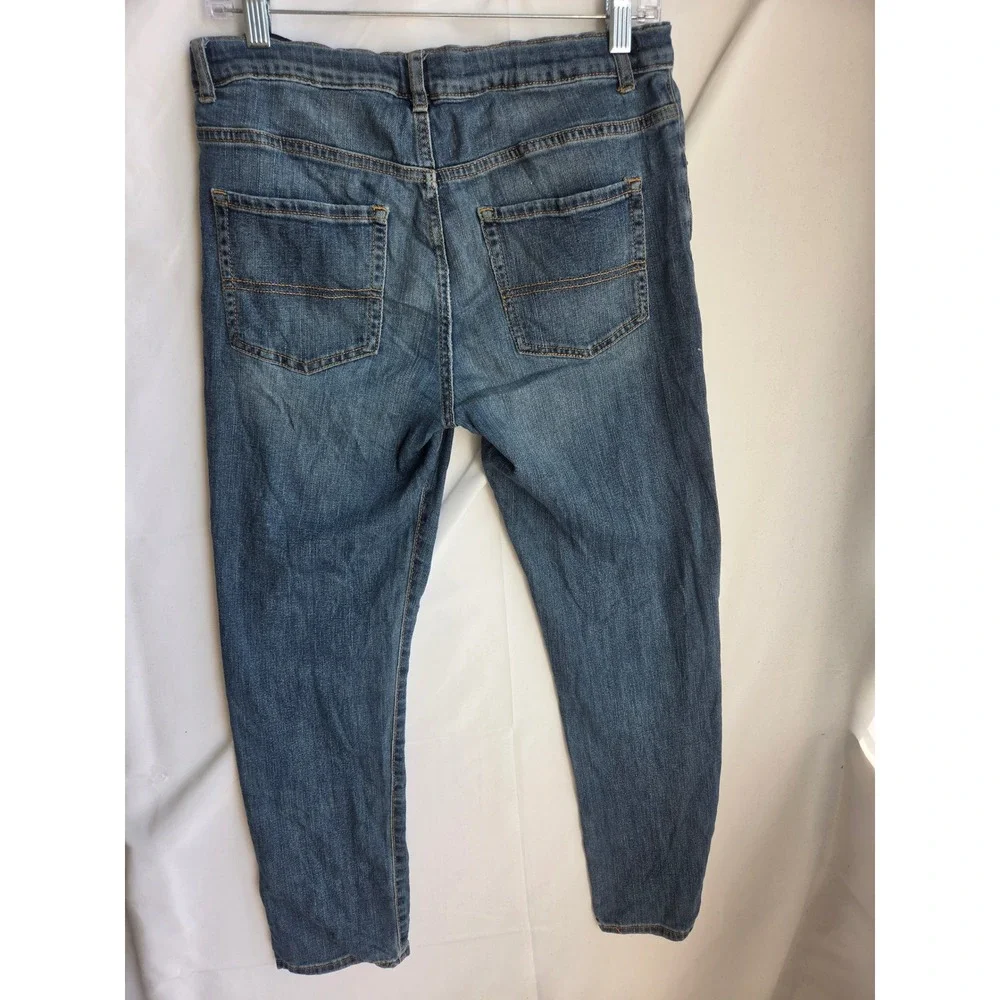 The Childrens Place Skinny Jeans Boys Husky Blue Medium Stretch Mid Skinny